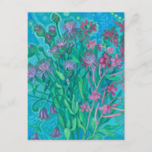 Pintura Floral Buquê de Flores de Verão Flores Sil