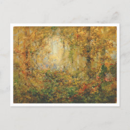 Cartão Postal Pintura Florestal "Autumn Tangle"