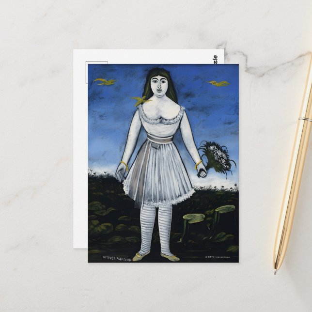 Cartão Postal Pintura Georgiana Niko Pirosmani (Frente/Verso In Situ)