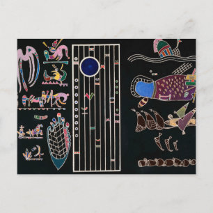 Cartão Postal Pintura Inacabada por Wassily Kandinsky