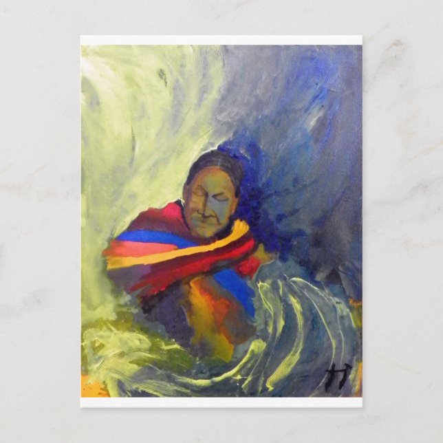 Cartão Postal pintura indiana (Frente)