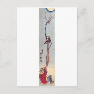 Cartão Postal Pintura Japonesa Antiga