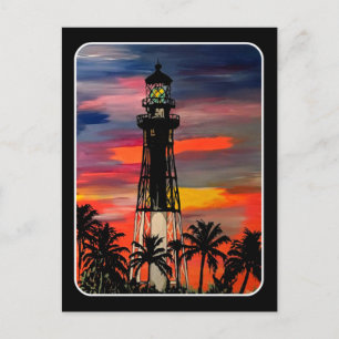 Cartão Postal pintura 'Lighthouse Pop!' em um