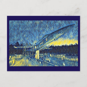 Cartão Postal Pintura Memorial da Marinha dos EUA Blue Angels, S