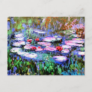 Cartão Postal Pintura monet, Los Nenutaris (lírios)