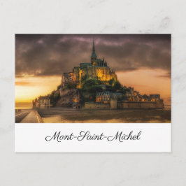 Cartão Postal pintura Mont-Santo-Michel
