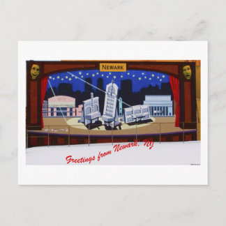 Cartão Postal Pintura mural de Newark