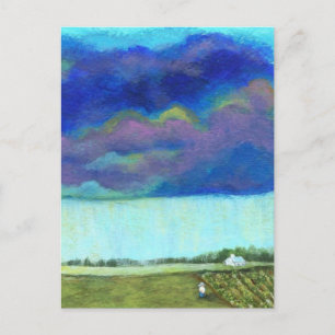 Cartão Postal Pintura na paisagem da arte folclórica de Provide