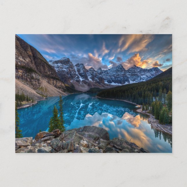 Cartão Postal Pintura no Moraine (Frente)