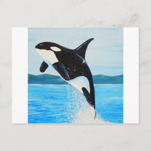 Cartão Postal Pintura Orca