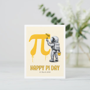 Cartão Postal Pintura Personalizada de Astronauta Legal Símbolo