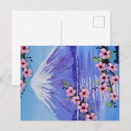 Cartão Postal Pintura Personalizada do Fuji-san