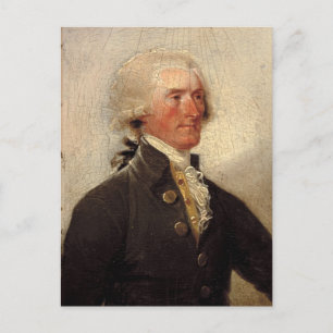 Cartão Postal Pintura Rustic Thomas Jefferson