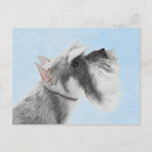 Cartão Postal Pintura Schnauzer (Giant, Standard) - Arte Canina