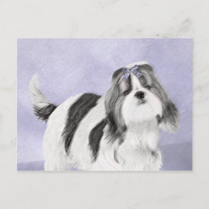 Cartão Postal Pintura Shih Tzu - Arte Cachorosa Original