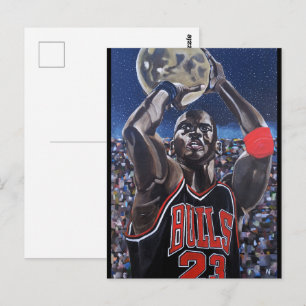 Cartão Postal Pintura Tiro para a Lua por Alfred Fox