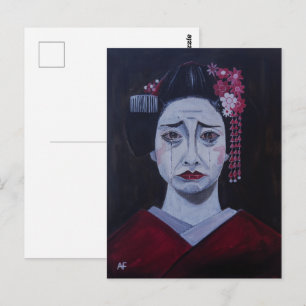 Cartão Postal Pintura Tristemente Bela de Alfred Fox