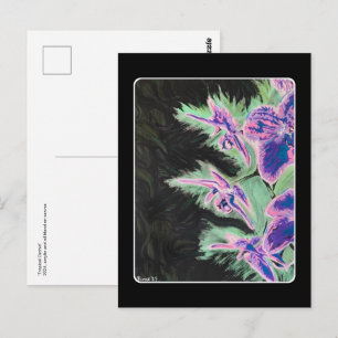Cartão Postal Pintura 'Tropical Orchid' em uma
