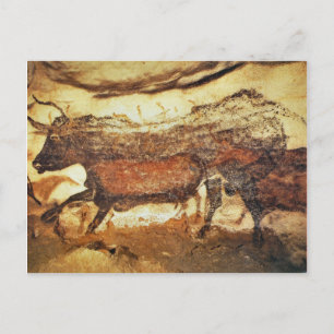 Cartão Postal Pinturas de cavernas pré-históricas de Lascaux