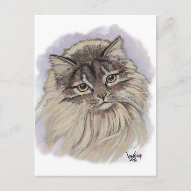 Cartão Postal pinturas dos gatos (Frente)
