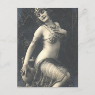 Cartão Postal Pinup do francês do vintage