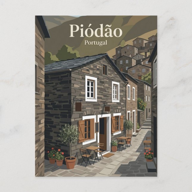 Cartão Postal Piódão Portugal (Frente)