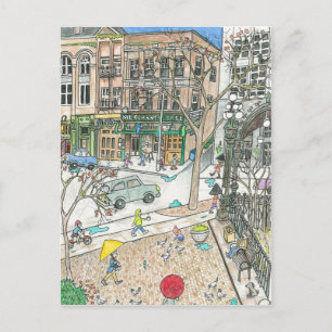 Cartão Postal Pioneer Square, Seattle, Washington