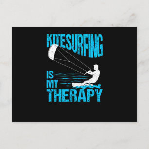 Cartão Postal Pipa de Kitesurf Engraçada Pranchas de Kitesurf