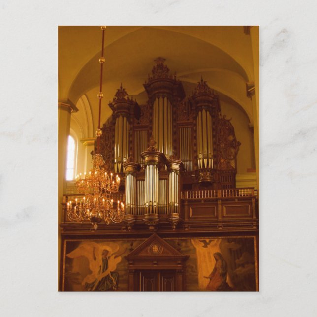 Cartão postal Pipe Organ (Frente)