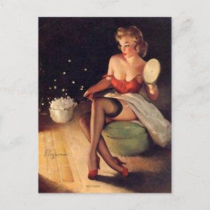 Cartão Postal Pipoca Pin Up