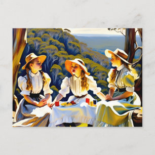 Cartão Postal Piquenique australiano em Hanging Rock