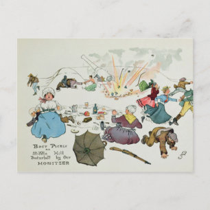 Cartão Postal Piquenique de Boer em Middle Hill perturbado