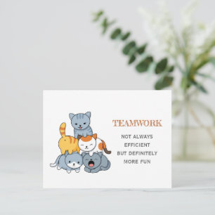 Cartão Postal Pirâmide Cat - Cotação do Trabalho em equipe do Gr