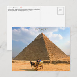 Cartão Postal Pirâmides de Giza, Cartão-postal do Egito
