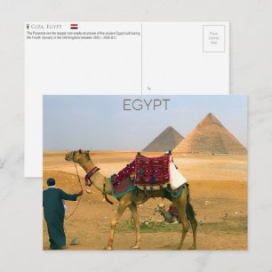 Cartão Postal Pirâmides de Giza, Cartão-postal do Egito