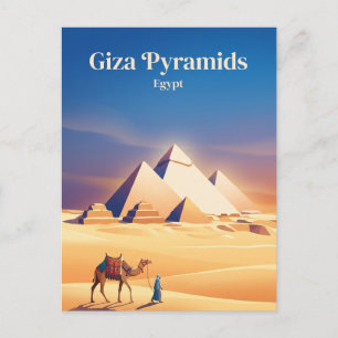 Cartão Postal Pirâmides de Gizé Egito