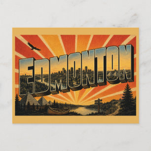 Cartão Postal Pirâmides do Parque da Vale do Rio de Edmonton AB