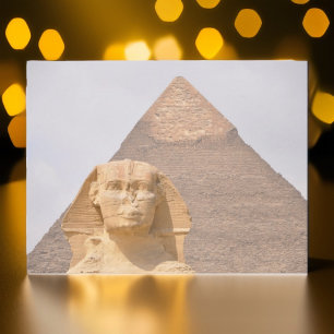 Cartão Postal Pirâmides Esfinge Egito Antigo Khufu Faraó 