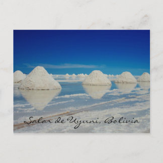 Cartão Postal pirâmides salinas uyuni