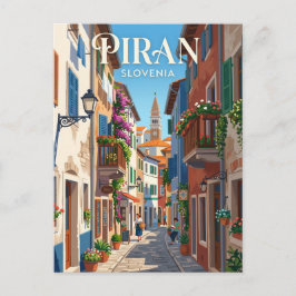 Cartão Postal Piran, Eslovênia Eslovênia