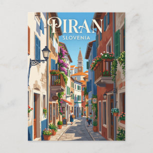Cartão Postal Piran, Eslovênia Eslovênia