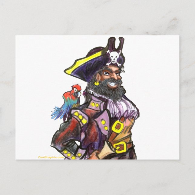 Cartão Postal Pirata (Frente)