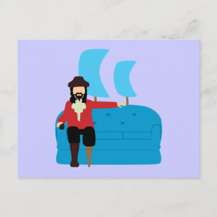 Cartão Postal Pirata de Sofa
