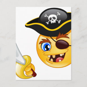 Cartão Postal pirata emoji