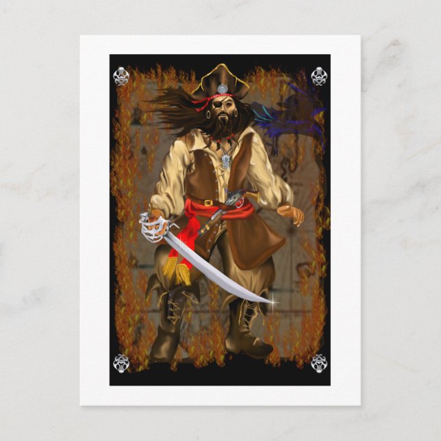 Cartão Postal Pirata Grande e Mau (Frente)