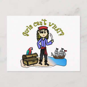 Cartão Postal Pirata Loura