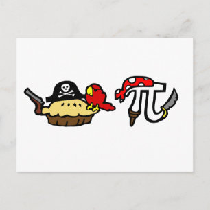 Cartão Postal Piratas Pie & Pi