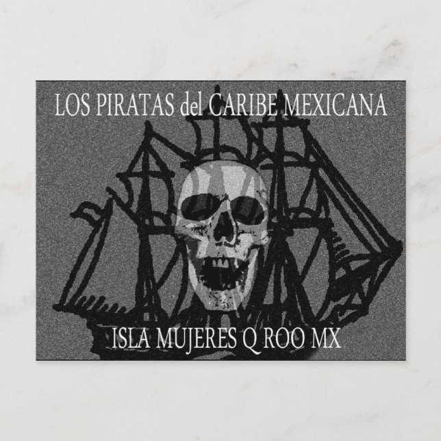 Cartão Postal PiratasDelCaribeMexicana (Frente)