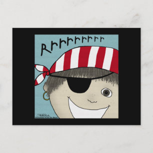 Cartão Postal Pirate Boy Rrrrrr