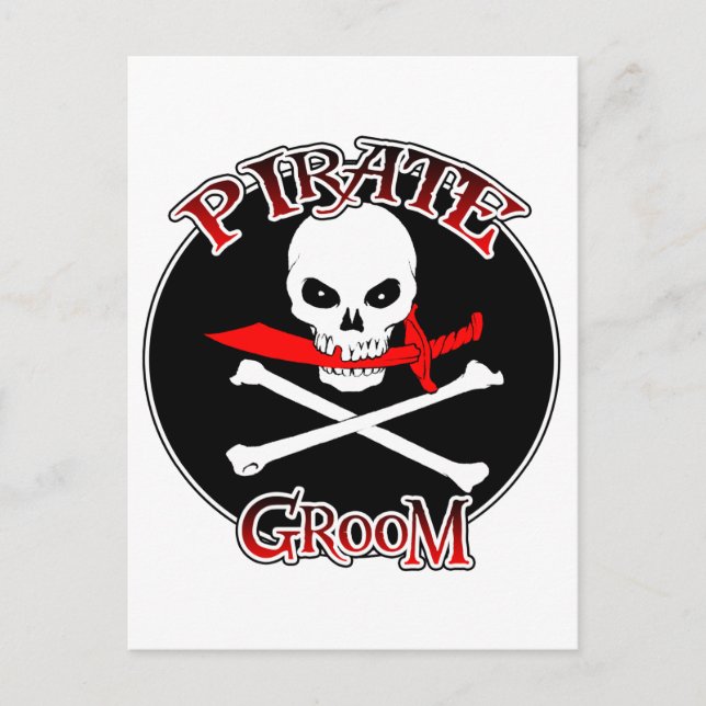 Cartão Postal Pirate Groom (Frente)